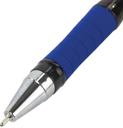 Ручка шариковая масляная с грипом BRAUBERG "Model-XL PRO", СИНЯЯ, узел 0,5 мм, линия письма 0,25 мм, 143249