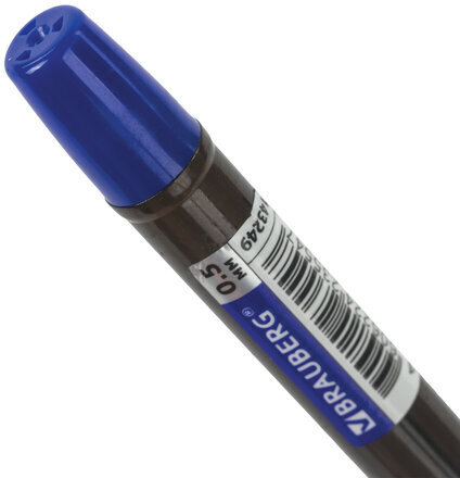 Ручка шариковая масляная с грипом BRAUBERG "Model-XL PRO", СИНЯЯ, узел 0,5 мм, линия письма 0,25 мм, 143249