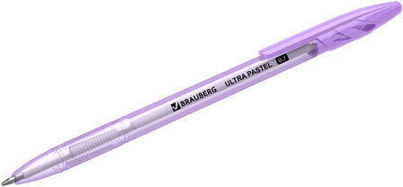 Ручка шариковая BRAUBERG "ULTRA PASTEL", СИНЯЯ, узел 0,7 мм, чернила ГЕРМАНИЯ, наконечник ШВЕЙЦАРИЯ, 143568