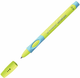 Ручка шариковая с грипом STABILO &quot;LeftRight&quot;, СИНЯЯ, для правшей, корпус желтый/голубой, 6328/8-10-41