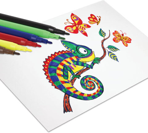 Фломастеры ПИФАГОР, 18 цветов, вентилируемый колпачок, 151091