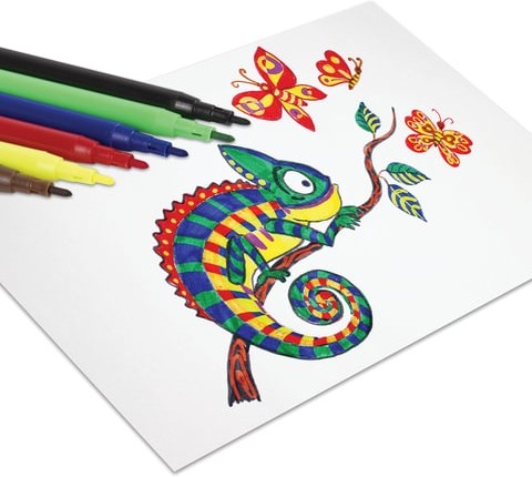 Фломастеры ПИФАГОР, 18 цветов, вентилируемый колпачок, 151091