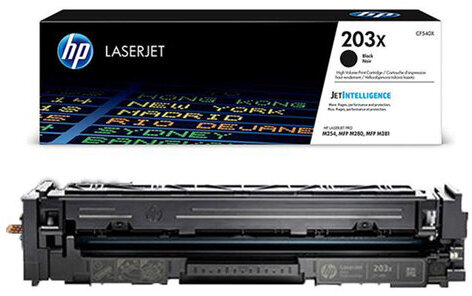 Картридж лазерный HP (CF540X) LaserJet Pro M254/M280/M281, №203X, черный, оригинальный, ресурс 3200 страниц