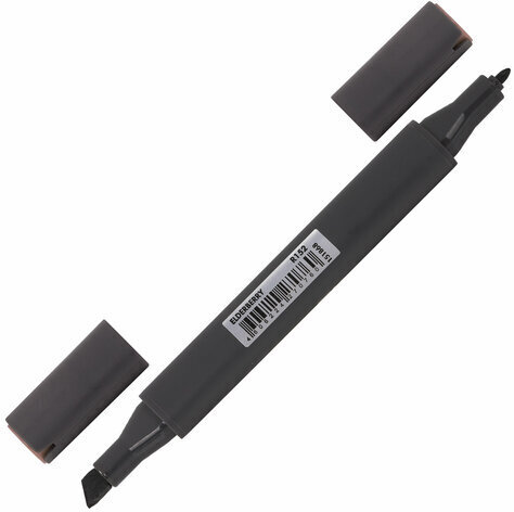 Маркер для скетчинга двусторонний 1 мм - 6 мм BRAUBERG ART CLASSIC, СЕРО-КОРИЧНЕВЫЙ (R152), 151868