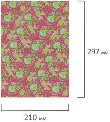 Цветной фетр для творчества, А4, ОСТРОВ СОКРОВИЩ, с рисунком, 5 листов, 5 цветов, толщина 2 мм, "Цветы", 660648