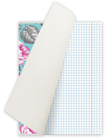 Тетрадь А5, 48 л., BRAUBERG, клетка, металлизированный картон, УЗОР, 401843