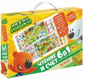 Набор обучающий МиМиМишки &quot;Чтение и счет. 6 в 1&quot;, ORIGAMI, 03523