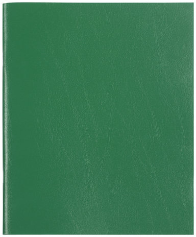 Тетрадь бумвинил, А5, 96 л., скоба, офсет №1, клетка, с полями, STAFF, ЗЕЛЕНЫЙ, 403417