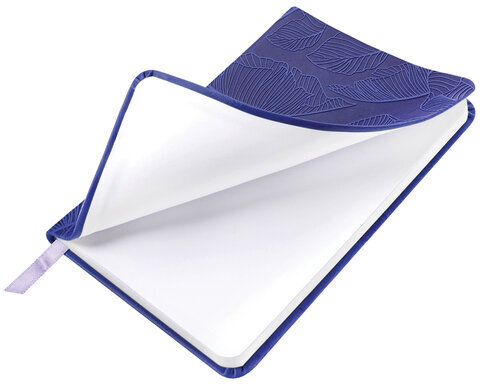 Еженедельник датированный 2024 МАЛЫЙ ФОРМАТ 95х155 мм А6, BRAUBERG "Foliage", под кожу, сиреневый, 115056