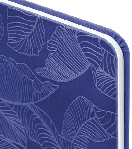 Еженедельник датированный 2024 МАЛЫЙ ФОРМАТ 95х155 мм А6, BRAUBERG "Foliage", под кожу, сиреневый, 115056