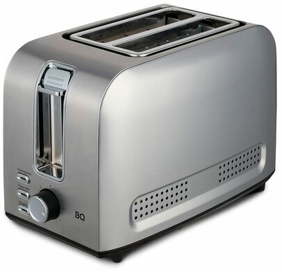 Тостер BQ (БИ-КЬЮ) T1009, 800 Вт, 2 тоста, 7 режимов, металлический, 86197956