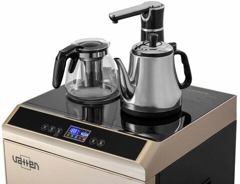 Кулер для воды c чайником VATTEN L49QEAT Tea Bar, напольный, ОХЛАЖДЕНИЕ ЭЛЕКТРОННОЕ, шкаф, 1 кран, 5727