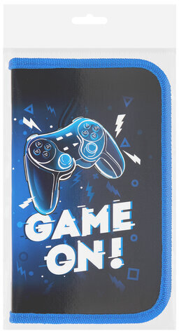 Пенал ПИФАГОР, 1 отделение. ламинированный картон, 19х11 см, "Game On", 271503