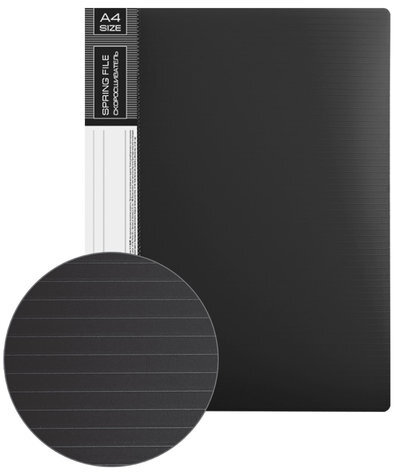 Папка с металлическим скоросшивателем и внутренним карманом BRAUBERG "Contract", черная, до 100 л., 0,7 мм, бизнес-класс, 221781