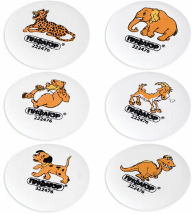 Ластик ПИФАГОР &quot;Зверушки&quot;, 55х55х10 мм, ассорти, круглый, 222476