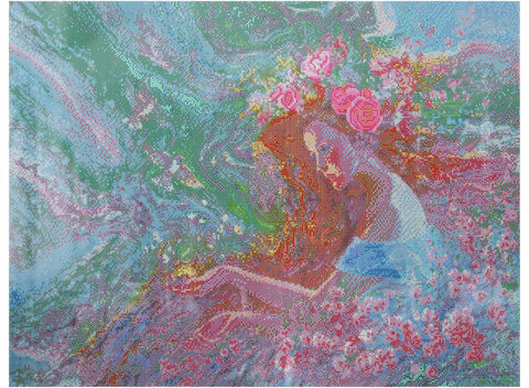 Картина стразами (алмазная мозаика), 60х80 см, ОСТРОВ СОКРОВИЩ "Весна", без подрамника, 663869