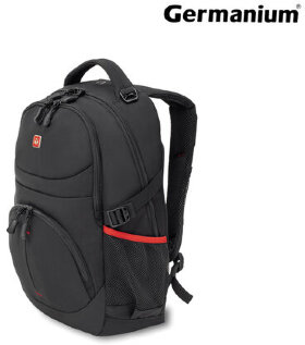 Рюкзак GERMANIUM &quot;S-06&quot; универсальный, уплотненная спинка, облегченный, черный, 46х32х15 см, 226953