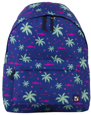Рюкзак BRAUBERG, универсальный, сити-формат, Пальмы, 20 литров, 41х32х14 см, 228864
