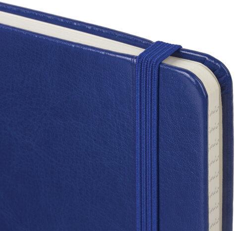 Блокнот МАЛЫЙ (100x150 мм) А6, BRAUBERG "Metropolis Special", под кожу, 80 л., клетка, синий, 111580