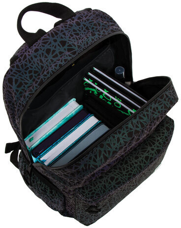 Рюкзак BRAUBERG BRIGHT, универсальный, СВЕТЯЩИЙСЯ РИСУНОК, "Spiderweb", 42х31х15 см, 229941