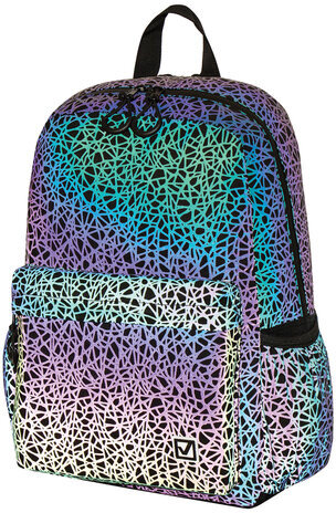 Рюкзак BRAUBERG BRIGHT, универсальный, СВЕТЯЩИЙСЯ РИСУНОК, "Spiderweb", 42х31х15 см, 229941