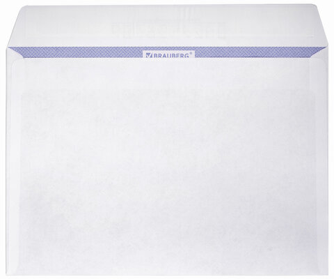 Конверты С5 (162х229 мм), отрывная лента, Куда-Кому, внутренняя запечатка, 80 г/м2, КОМПЛЕКТ 100 шт., BRAUBERG, 112188, С50.15.100С (11