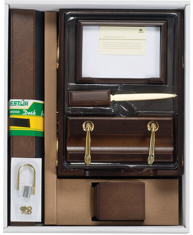 Набор настольный BESTAR "Artemis" из дерева, 10 предметов, цвет "орех", 236357