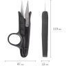 Ножницы для обрезки нитей и мелких работ (сниппер) ОСТРОВ СОКРОВИЩ, 120 мм, 237450.