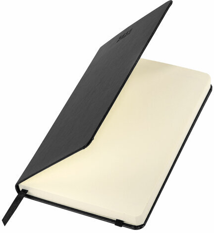 Ежедневник датированный 2023 А5 138x213 мм BRAUBERG "Metropolis Special", под кожу, черный, 114143