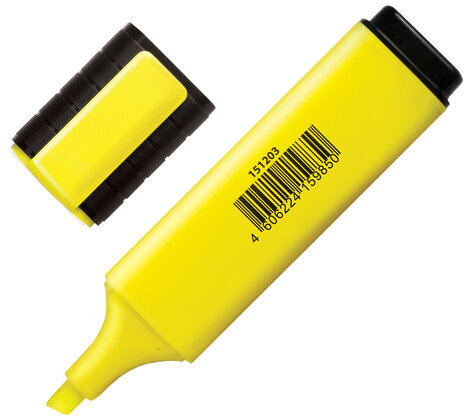 Текстовыделитель ОФИСМАГ, ЖЕЛТЫЙ, линия 1-5 мм, 151203