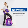 Ранец BRAUBERG PREMIUM, 2 отделения, с брелком, "Shining girl", 38х29х16 см, 270592
