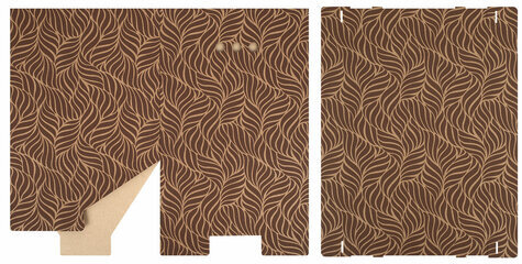 Короб для хранения из плотного микрогофрокартона 315х315х315 мм, КОМПЛЕКТ 3 шт., BRAUBERG HOME "Узор", 271820