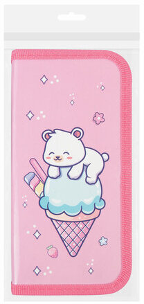 Пенал ПИФАГОР, 1 отделение, ламинированный картон, 19х9 см, "Bear attack", 272244