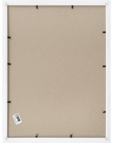 Рамка 30х40 см небьющаяся, багет 20 мм пластик, BRAUBERG "HIT3", белая с двойной позолотой, 391383