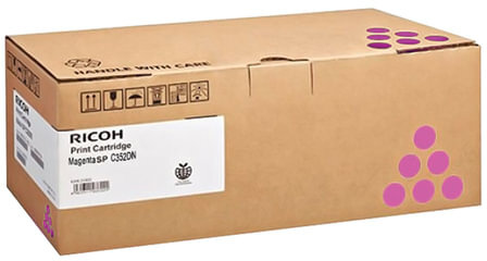 Тонер-картридж RICOH (407385) Ricoh SP C352DN, пурпурный, ресурс 7000 стр., оригинальный