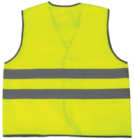Жилет сигнальный ГОСТ, 2 светоотражающие полосы, ЛИМОННЫЙ, XXL (56-58), ПЛОТНЫЙ ГРАНДМАСТЕР, 610835