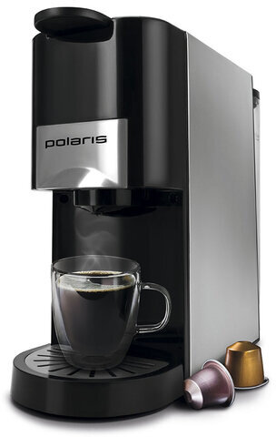 Кофемашина капсульная 3в1 NESPRESSO/DOLCEGUSTO/молотый POLARIS PCM 2020, 1450 Вт, объем 0,8 л, 49886