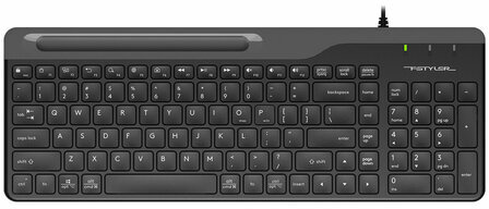 Клавиатура проводная A4TECH Fstyler FK25, USB, 103 кнопки, черная, 1530215