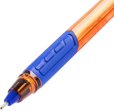 Ручка шариковая масляная BRAUBERG "Extra Glide GT Tone Orange", СИНЯЯ, узел 0,7 мм, линия письма 0,35 мм, 142923
