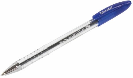 Ручка шариковая масляная BRAUBERG "Model-M" ORIGINAL, СИНЯЯ, узел 0,7 мм, линия письма 0,35 мм, 143250