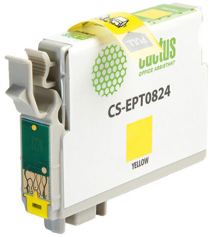Картридж струйный CACTUS (CS-EPT0824) для EPSON Stylus R270/R390/ RX590, желтый