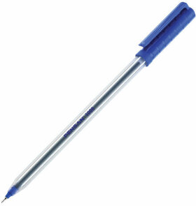 Ручка шариковая масляная PENSAN 1005, СИНЯЯ, корпус прозрачный, узел 0,7 мм, линия письма 0,5 мм, 1005