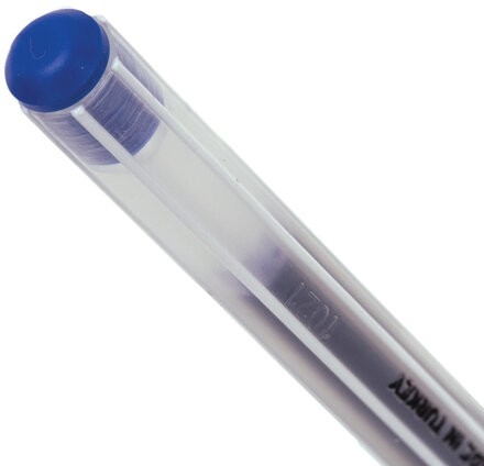 Ручка шариковая масляная PENSAN 1005, СИНЯЯ, корпус прозрачный, узел 0,7 мм, линия письма 0,5 мм, 1005
