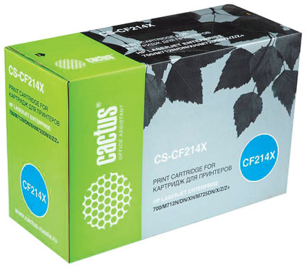 Картридж лазерный CACTUS (CS-CF214X) для HP LaserJet M725dn/M725f/M712dn, ресурс 17500 стр., CS-CF214XR