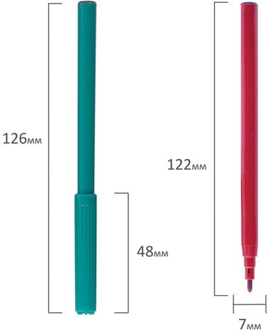 Фломастеры ПИФАГОР, 24 цвета, вентилируемый колпачок, 151092