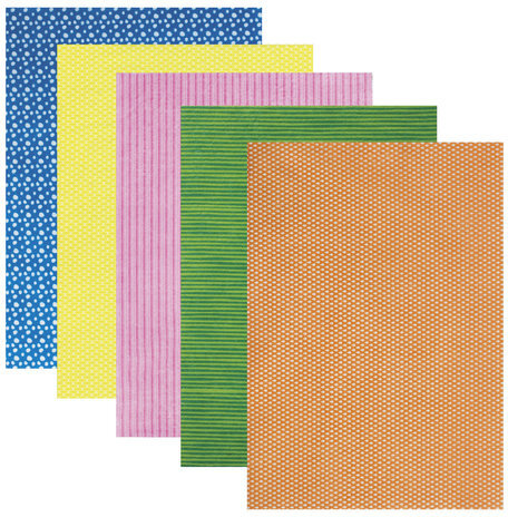 Цветной фетр для творчества, А4, ОСТРОВ СОКРОВИЩ, с рисунком, 5 листов, 5 цветов, толщина 2 мм, "Графика", 660649