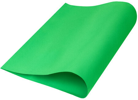 Пористая резина (фоамиран) для творчества, ЗЕЛЕНАЯ, 50х70 см, 1 мм, ОСТРОВ СОКРОВИЩ, 661685