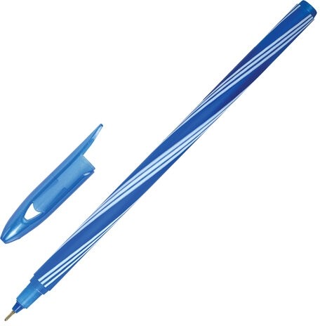 Ручка шариковая STAFF "CANDY NEON", синяя, игольчатый узел 0,6 мм, линия 0,3 мм, 144234