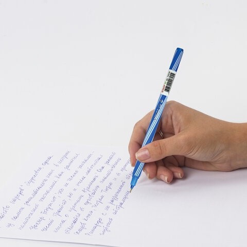 Ручка шариковая STAFF "CANDY NEON", синяя, игольчатый узел 0,6 мм, линия 0,3 мм, 144234