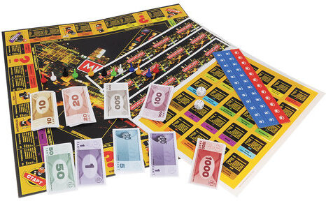 Игра настольная "Миллионер de LUXE", игровое поле, карточки, банкноты, жетоны, ORIGAMI, 01828